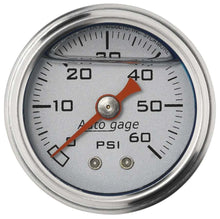 Load image into Gallery viewer, 1-1/2in Pressure Gauge - 0-60psi - Silver Face