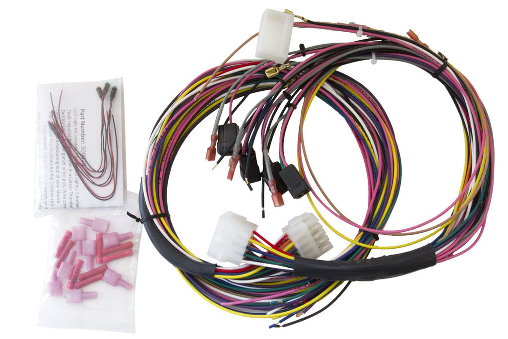 AutoMeter GAUGE WIRE HARNESS, UNIVERSAL, FOR TACH/SPEEDO/ELEC GAUGES, INCL LED INDICATORS