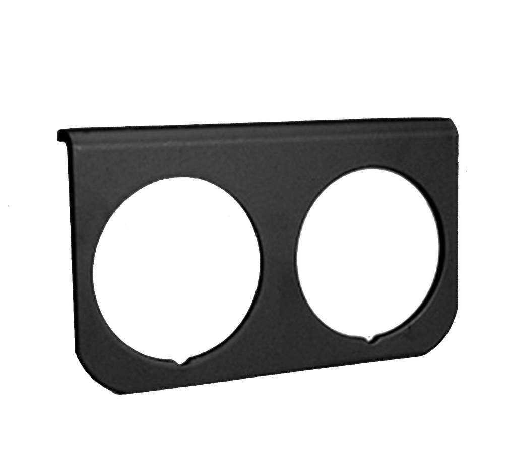 AutoMeter GAUGE MOUNTING PANEL, DUAL, 2 1/16", BLACK, ALUMINUM