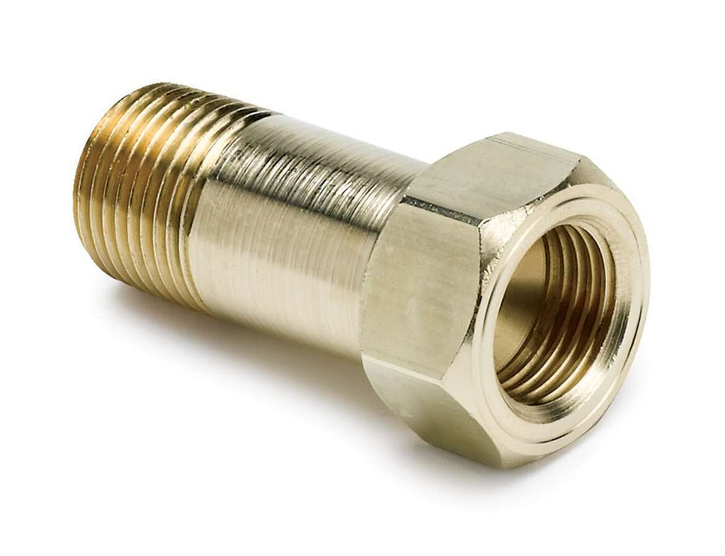 ADAPTADOR DE ACCESORIO AutoMeter, 3/8" NPT MACHO, EXTENSIÓN, LATÓN, PARA INDICADOR DE TEMPERATURA MECÁNICO