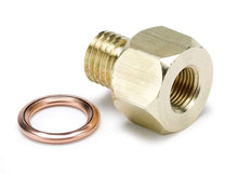 Load image into Gallery viewer, AutoMeter FITTING, ADAPTER, METRIC, M12X1.5 MALE TO 1/8&quot; NPTF FEMALE, BRASS