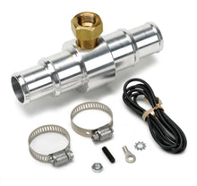 Load image into Gallery viewer, AutoMeter FITTING, ADAPTER, RADIATOR HOSE, 1&quot; TO 1.25&quot;, 3/8&quot; NPTF FEMALE, ALUMINUM