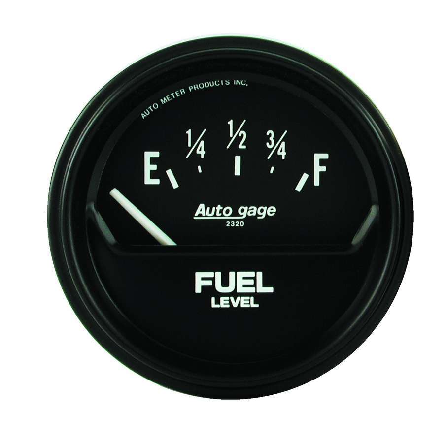 INDICADOR DE NIVEL DE COMBUSTIBLE AutoMeter, 2 5/8", 0OE A 90OF, ELÉCTRICO, NEGRO, AUTOGAGE