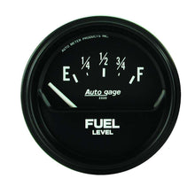 Cargar imagen en el visor de la galería, INDICADOR DE NIVEL DE COMBUSTIBLE AutoMeter, 2 5/8&quot;, 0OE A 90OF, ELÉCTRICO, NEGRO, AUTOGAGE