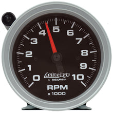 Load image into Gallery viewer, AutoMeter GAUGE, TACH, 3 3/4&quot;, 10K RPM, PEDESTAL W/EXT SHIFT LIGHT, BLK DIAL BLK CASE, AG