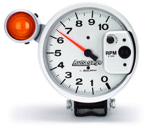 Load image into Gallery viewer, AutoMeter GAUGE, TACHOMETER, 5&quot;, 10K RPM, PEDESTAL W/ EXT. SHIFT-LITE, SILVER, AUTO GAGE