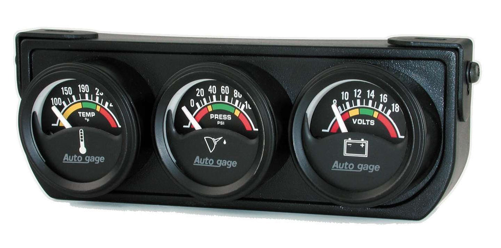 Gauge Panel Kit - Black, 1-1/2" Diameter