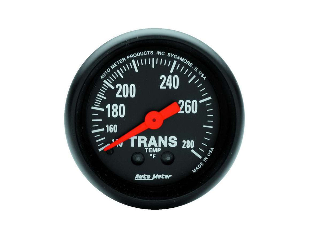 AutoMeter GAUGE, TRANSMISSION TEMP, 2 1/16", 140-280 Degrees F, MECHANICAL, 8FT., Z-SERIES