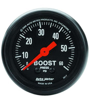 Cargar imagen en el visor de la galería, 2-1/16in Z-Series Boost Gauge 0-60psi