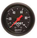 AutoMeter Traditional incandescent lighting illuminates around the perimeter of the dial