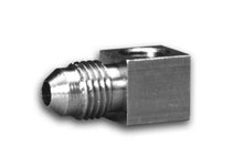 Load image into Gallery viewer, AutoMeter FITTING, ADAPTER, 90?, 1/8&quot; NPTF FEMALE TO -4AN MALE, BRASS