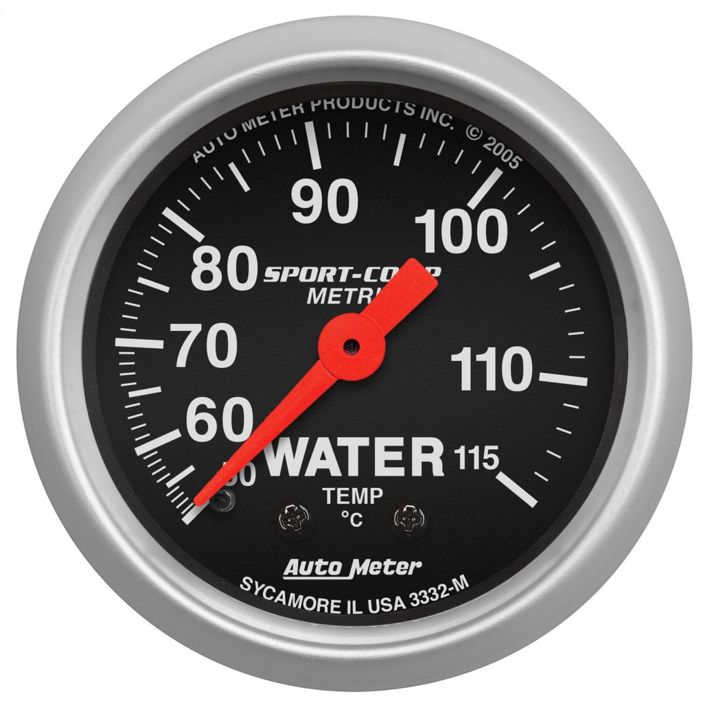 2-5/8 S/C Water Temp Gauge - Metric