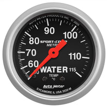 Load image into Gallery viewer, 2-5/8 S/C Water Temp Gauge - Metric