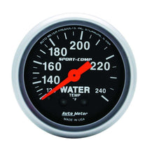 Cargar imagen en el visor de la galería, 2-1/16in Sport-Comp Water Temp.Gauge 120-240