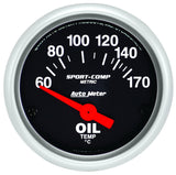 2-1/16 S/C Oil Temp. Gauge 60-170c