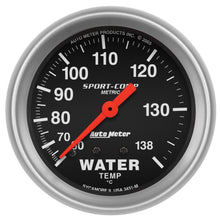 Load image into Gallery viewer, 2-5/8in S/C Water Temp. Gauge - Metric