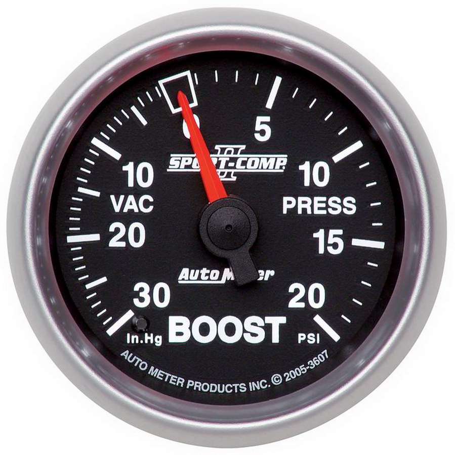 AutoMeter GAUGE, VAC/BOOST, 2 1/16", 30INHG-20PSI, MECHANICAL, SPORT-COMP II