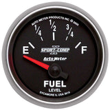 2-1/16in S/C II Fuel Level Gauge 240-33ohms