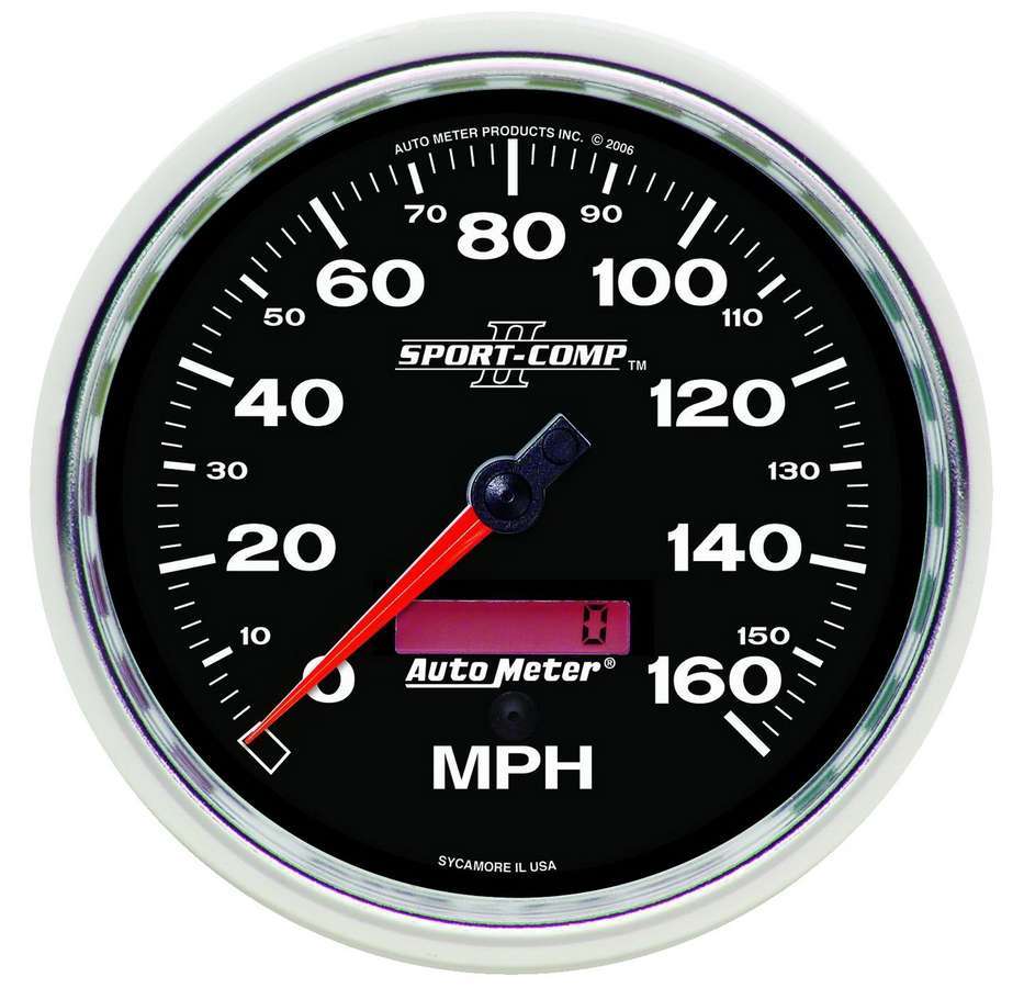 AutoMeter GAUGE, SPEEDOMETER, 5" , 160MPH, ELEC. PROGRAMMABLE, SPORT-COMP II