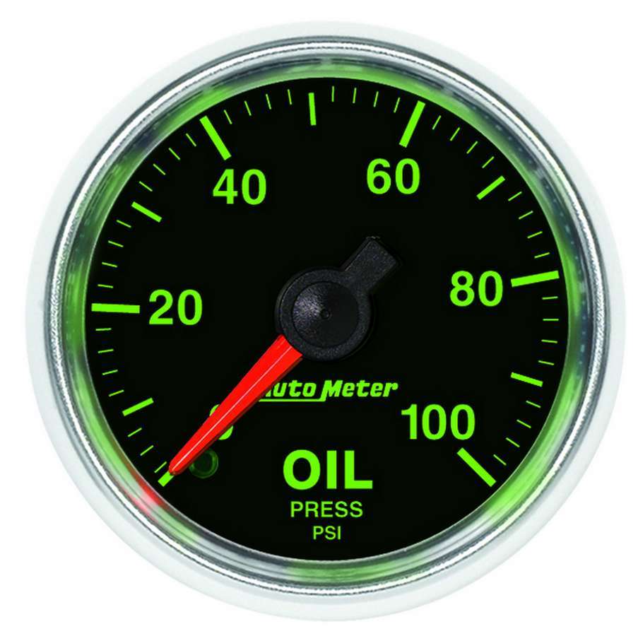 AutoMeter GAUGE, OIL PRESSURE, 2 1/16", 100PSI, MECHANICAL, GS