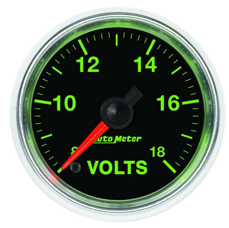 AutoMeter GAUGE, VOLTMETER, 2 1/16", 18V, DIGITAL STEPPER MOTOR, GS