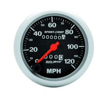 Load image into Gallery viewer, AutoMeter GAUGE, SPEEDOMETER, 3 3/8&quot;, 120MPH, MECHANICAL, SPORT-COMP