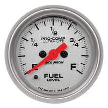 Load image into Gallery viewer, 2-1/16in U/L Fuel Level Gauge - Programmable