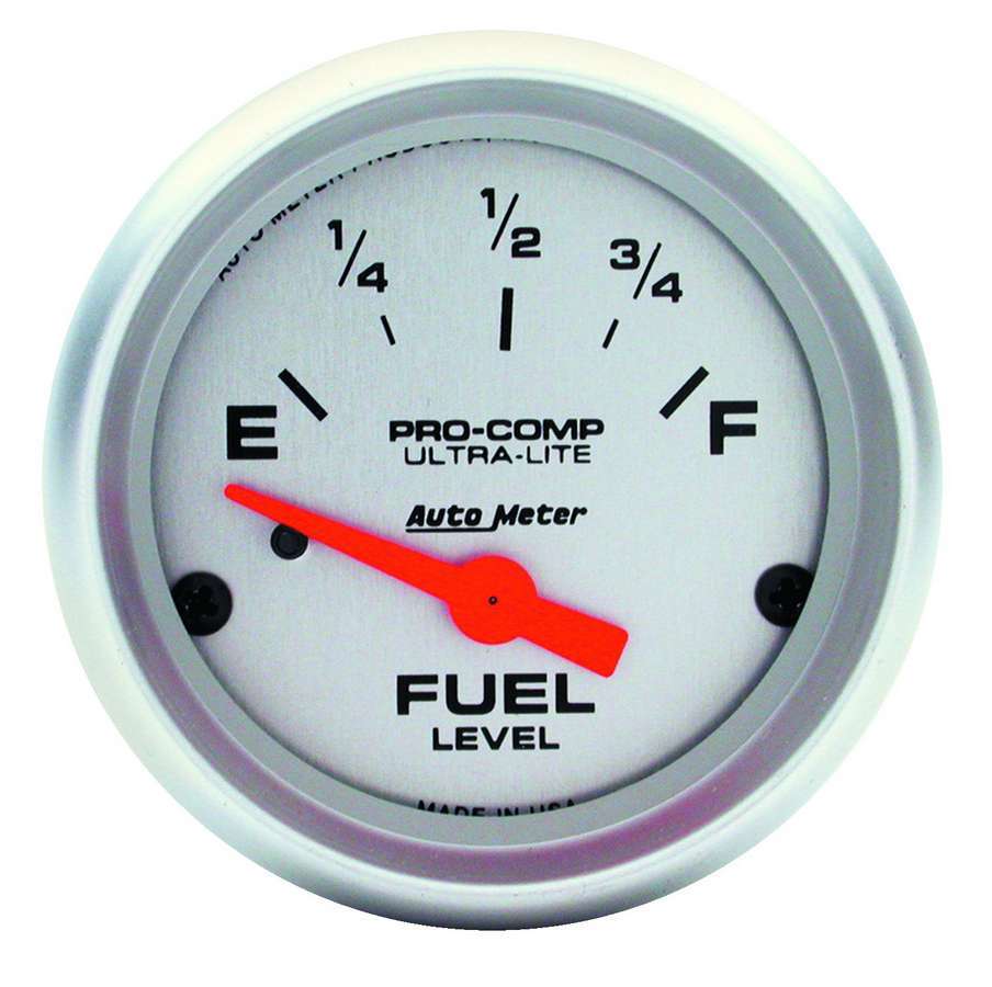 INDICADOR DE NIVEL DE COMBUSTIBLE AutoMeter, 2 1/16", 73OE A 10OF (REPUESTOS LINEALES), ELÉCTRICO, ULTRA-LITE