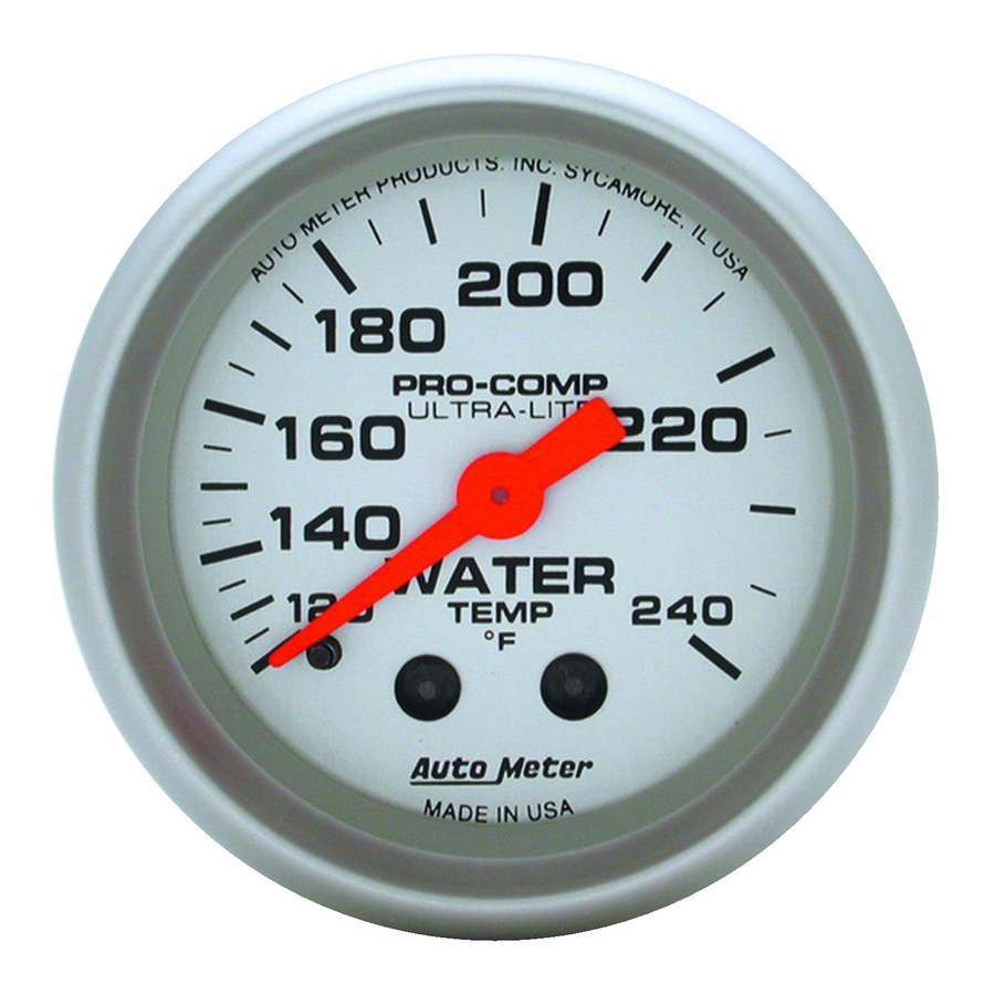 2-1/16in U/L Water Temp Gauge 120-240