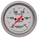 AutoMeter GAUGE, AIR/FUEL RATIO-WIDEBAND, ANALOG, 2 1/16