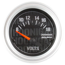 Cargar imagen en el visor de la galería, MEDIDOR DE VOLTÍMETRO AutoMeter, 2 1/16&quot;, 18 V, ELÉCTRICO, HOONIGAN