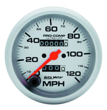 Cargar imagen en el visor de la galería, AutoMeter GAUGE, SPEEDOMETER, 3 3/8&quot; , 120MPH, MECHANICAL, ULTRA-LITE