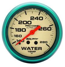 Cargar imagen en el visor de la galería, 2-5/8 Ultra-Nite Water Temp Gauge 140-280