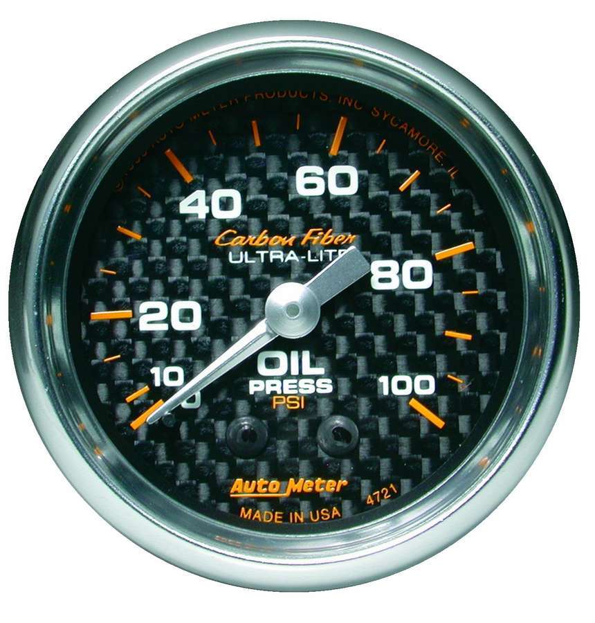 C/F 2-1/16in Oil Pressure Gauge 0-100PSI