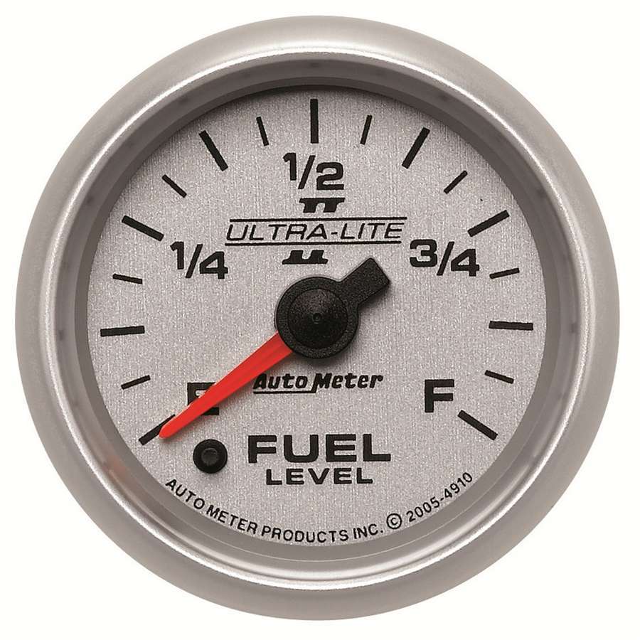 AutoMeter GAUGE, FUEL LEVEL, 2 1/16", 0-280O PROGRAMMABLE, ULTRA-LITE II