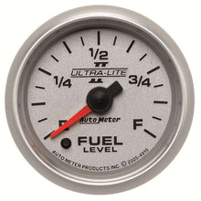 Cargar imagen en el visor de la galería, MEDIDOR DE NIVEL DE COMBUSTIBLE AUTOMETER, 2 1/16&quot;, PROGRAMABLE DE 0 A 280 O, ULTRA-LITE II