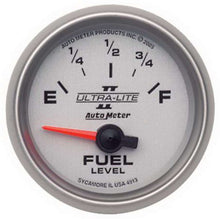 Cargar imagen en el visor de la galería, INDICADOR DE NIVEL DE COMBUSTIBLE AutoMeter, 2 1/16&quot;, 0OE A 90OF, ELÉCTRICO, ULTRA-LITE II