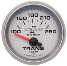 Load image into Gallery viewer, AutoMeter GAUGE, TRANSMISSION TEMP, 2 1/16&quot;, 100-250?F, ELECTRIC, ULTRA-LITE II