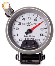 Load image into Gallery viewer, AutoMeter GAUGE, TACHOMETER, 3 3/4&quot;, 10K RPM, PEDESTAL W/ EXT. QUICK-LITE, ULTRA-LITE II