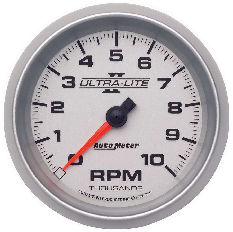 AutoMeter GAUGE, TACHOMETER, 3 3/8", 10K RPM, IN-DASH, ULTRA-LITE II