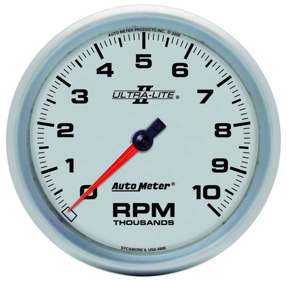 AutoMeter GAUGE, TACHOMETER, 5", 10K RPM, IN-DASH, ULTRA-LITE II