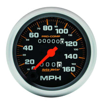 Load image into Gallery viewer, AutoMeter GAUGE, SPEEDOMETER, 3 3/8&quot;, 160MPH, MECHANICAL, PRO-COMP