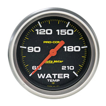 Cargar imagen en el visor de la galería, MEDIDOR AutoMeter, TEMPERATURA BAJA DEL AGUA, 2 5/8&quot;, 60-210 grados F, MOTOR PASO A PASO DIGITAL, PRO-COMP