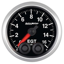 Cargar imagen en el visor de la galería, AutoMeter GAUGE, PYRO. (EGT), 2 1/16&quot;, 1600?F, STEPPER MOTOR W/PEAK &amp; WARN, ELITE