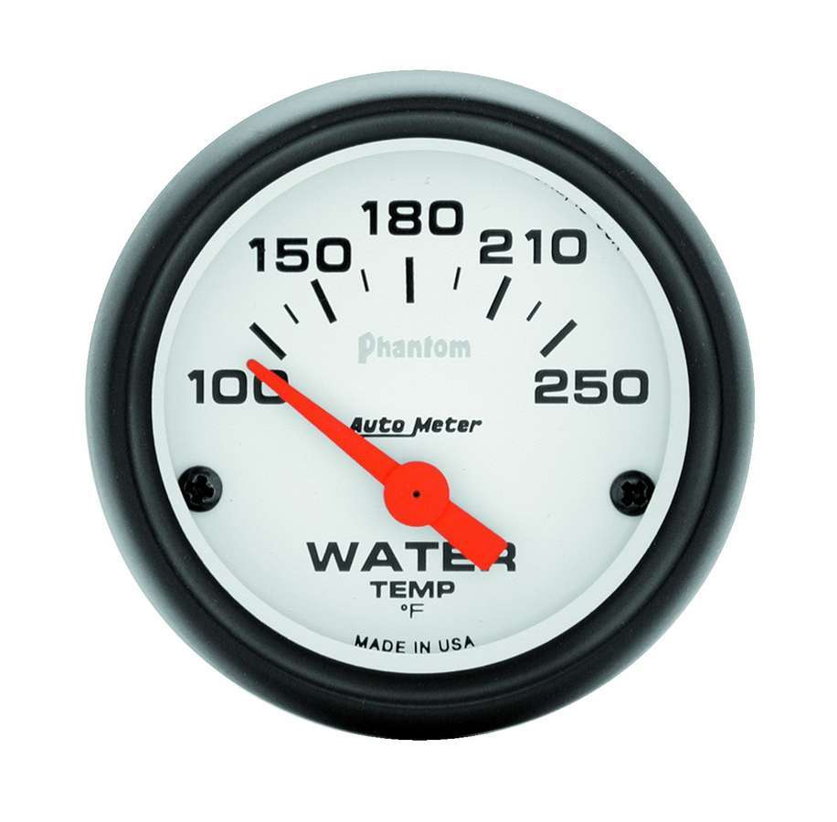 AutoMeter Traditional incandescent lighting illuminates around the perimeter of the dial