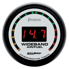 Load image into Gallery viewer, AutoMeter GAUGE, AIR/FUEL RATIO-WIDEBAND, STREET, 2 1/16&quot;, 10:1-17:1, DIGITAL, PHANTOM