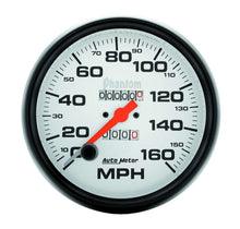 Load image into Gallery viewer, AutoMeter GAUGE, SPEEDOMETER, 5&quot;, 160MPH, MECHANICAL, PHANTOM