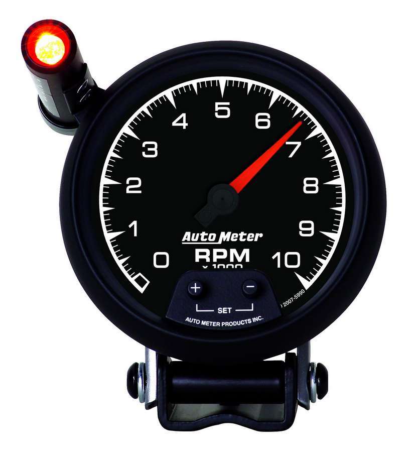 AutoMeter GAUGE, TACHOMETER, 3 3/4", 10K RPM, PEDESTAL W/ EXT. QUICK-LITE, ES