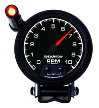 Load image into Gallery viewer, AutoMeter GAUGE, TACHOMETER, 3 3/4&quot;, 10K RPM, PEDESTAL W/ EXT. QUICK-LITE, ES