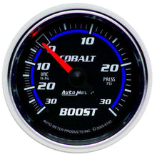 Load image into Gallery viewer, AutoMeter GAUGE, VAC/BOOST, 2 1/16&quot; , 30INHG-30PSI, MECHANICAL, COBALT